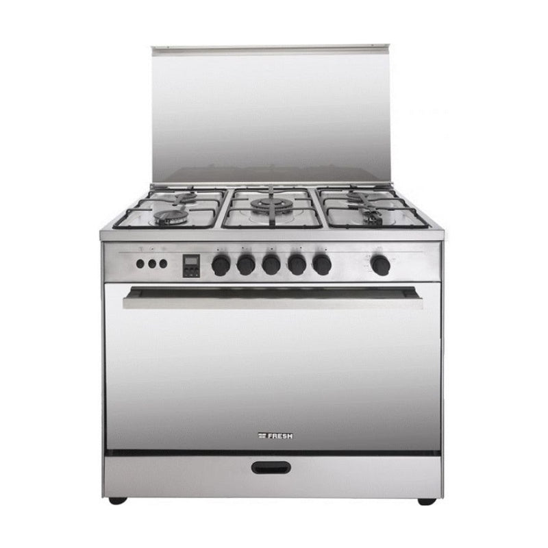 Fresh Cooker 5 Burners 90 Cm Silver ROCK-90-15560. Fresh Cooker 5 Burners 90 Cm Silver ROCK-90-15560.